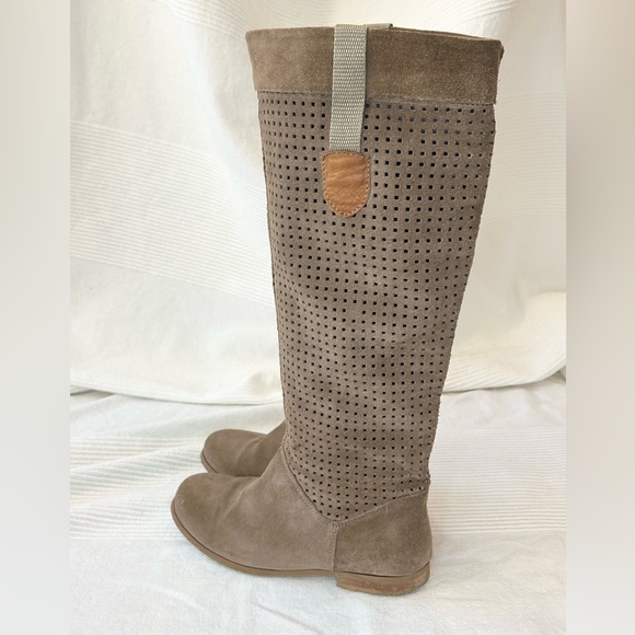 Suede Leather Riding Boots - Picture 4 of 15